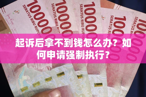北京起诉后拿不到钱怎么办？如何申请强制执行？