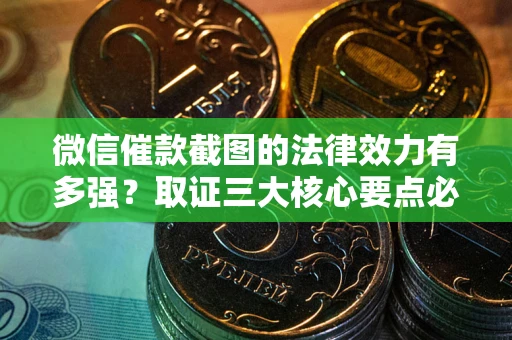 北京微信催款截图的法律效力有多强？取证三大核心要点必须知道！