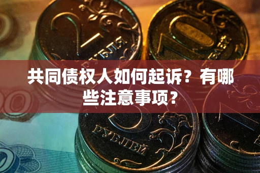 北京共同债权人如何起诉？有哪些注意事项？