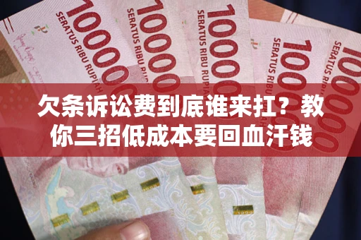 北京欠条诉讼费到底谁来扛？教你三招低成本要回血汗钱